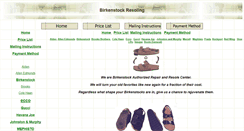 Desktop Screenshot of birkenstockresoling.com